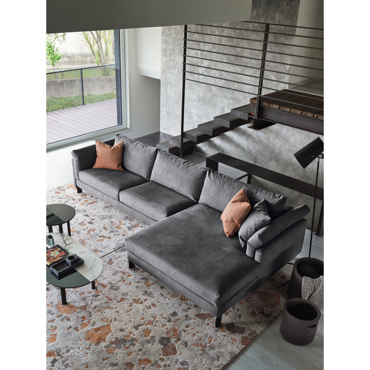 Calligaris Meridien Upholstered Chaise Lounge