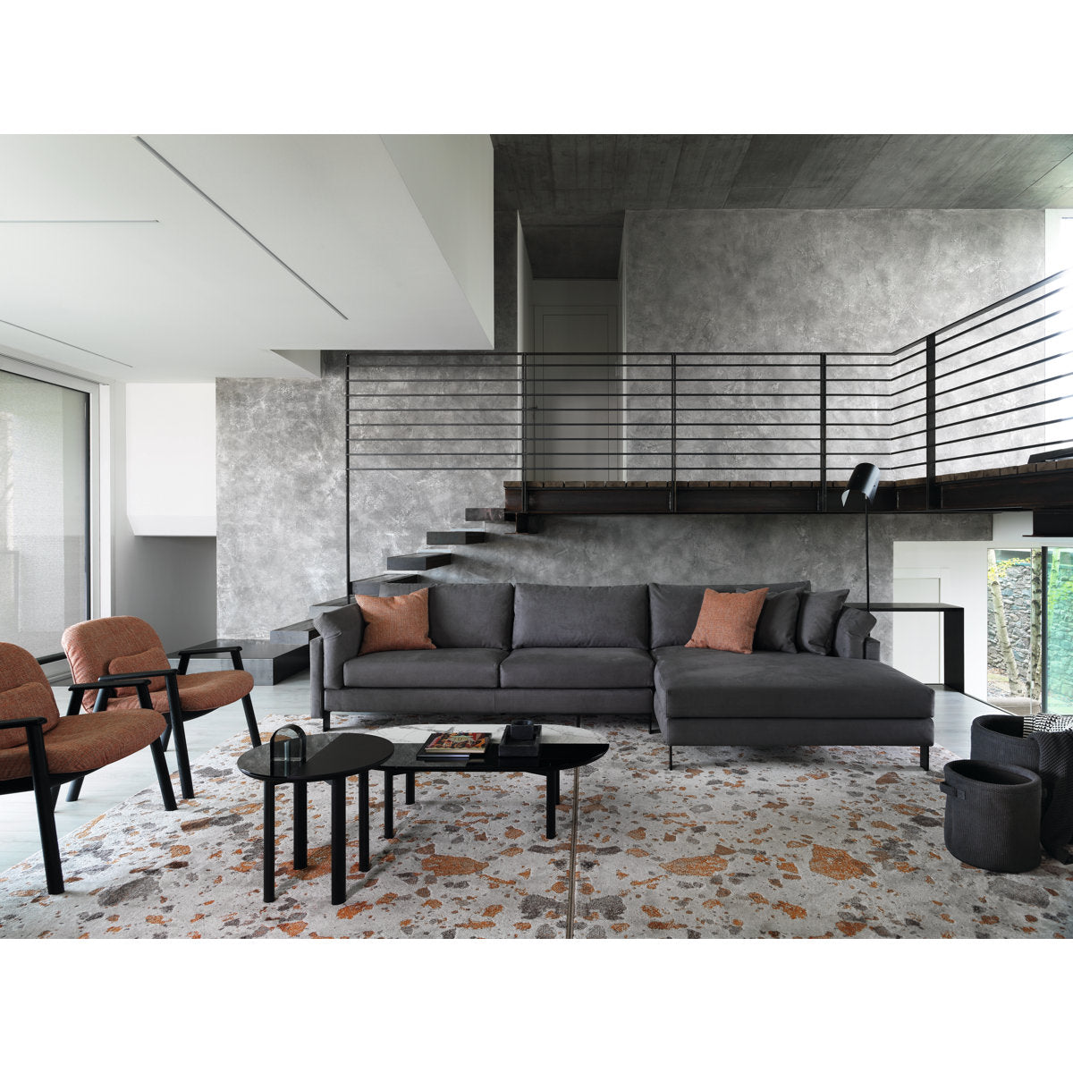 Calligaris Meridien Upholstered Chaise Lounge