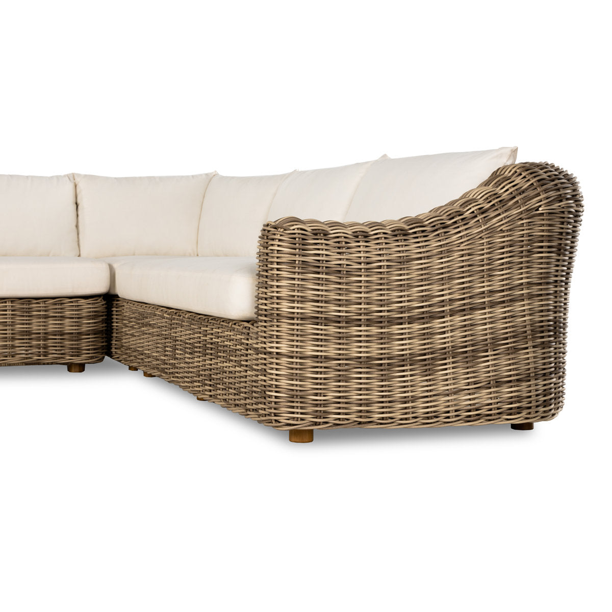 Four Hands Messina Outdoor 3 Piece Sectional Natural