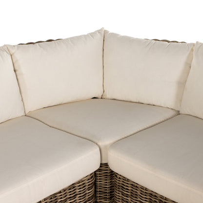 Four Hands Messina Outdoor 3 Piece Sectional Natural