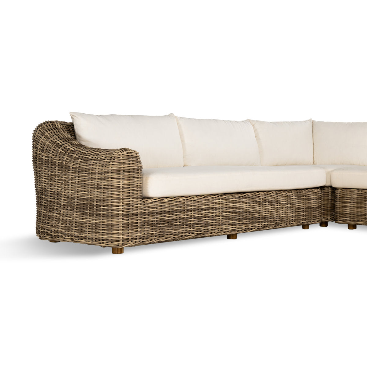 Four Hands Messina Outdoor 3 Piece Sectional Natural