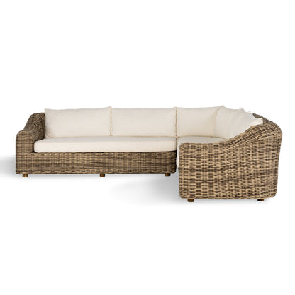 Four Hands Messina Outdoor 3 Piece Sectional Natural