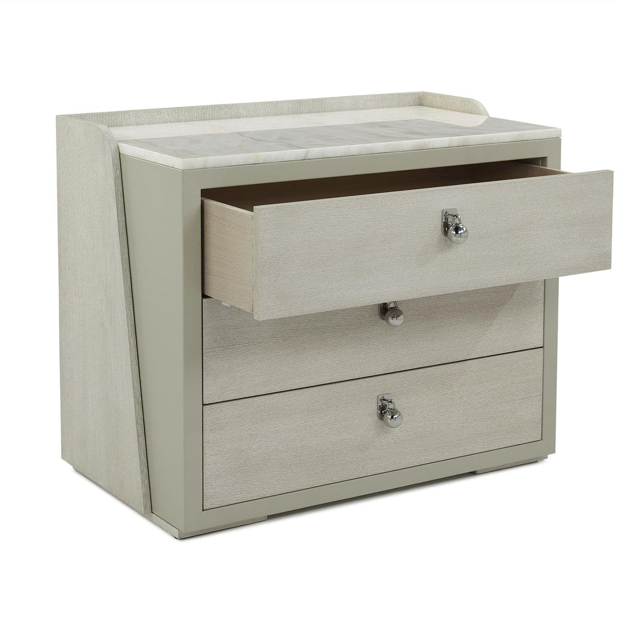 Metro 3 - Drawer Solid Wood Nightstand