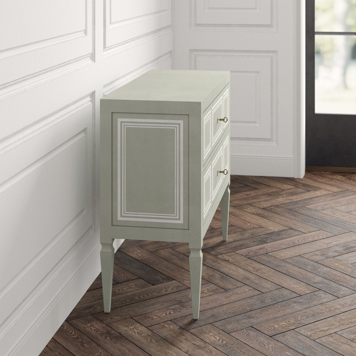 Modern History Home Milan 2 Drawer Accent Chest