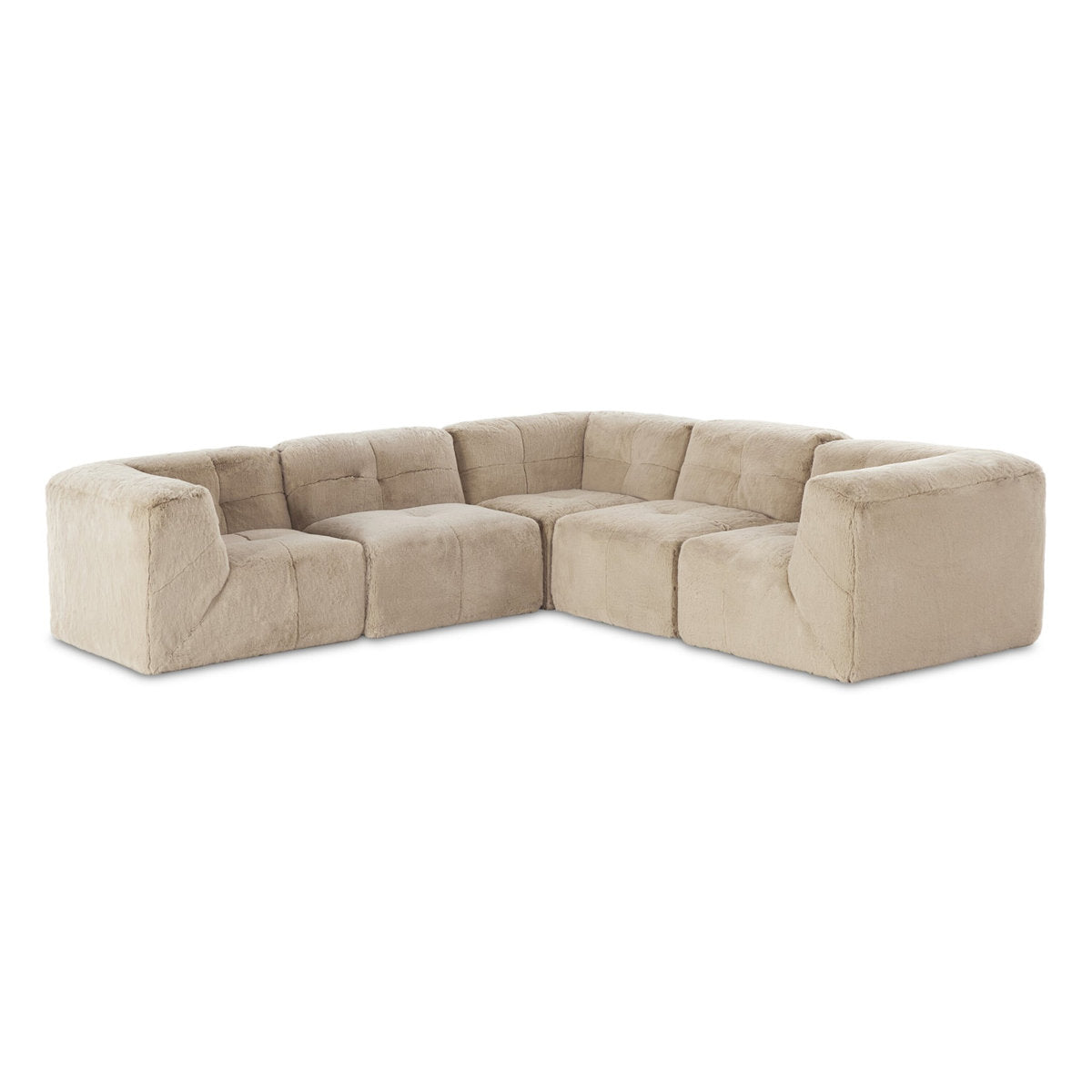 Four Hands Miles 5Pc Sectional Boden Pewter