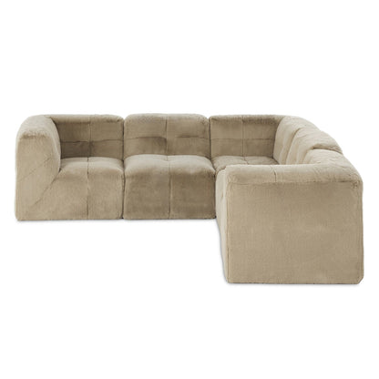 Four Hands Miles 5Pc Sectional Boden Pewter