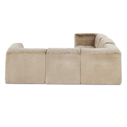 Four Hands Miles 5Pc Sectional Boden Pewter