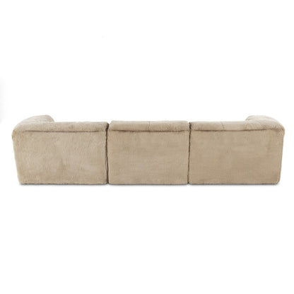 Four Hands Miles 3Pc Sectional Sofa Boden Pewter