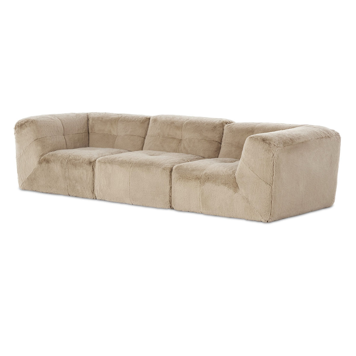 Four Hands Miles 3Pc Sectional Sofa Boden Pewter