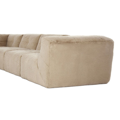 Four Hands Miles 3Pc Sectional Sofa Boden Pewter