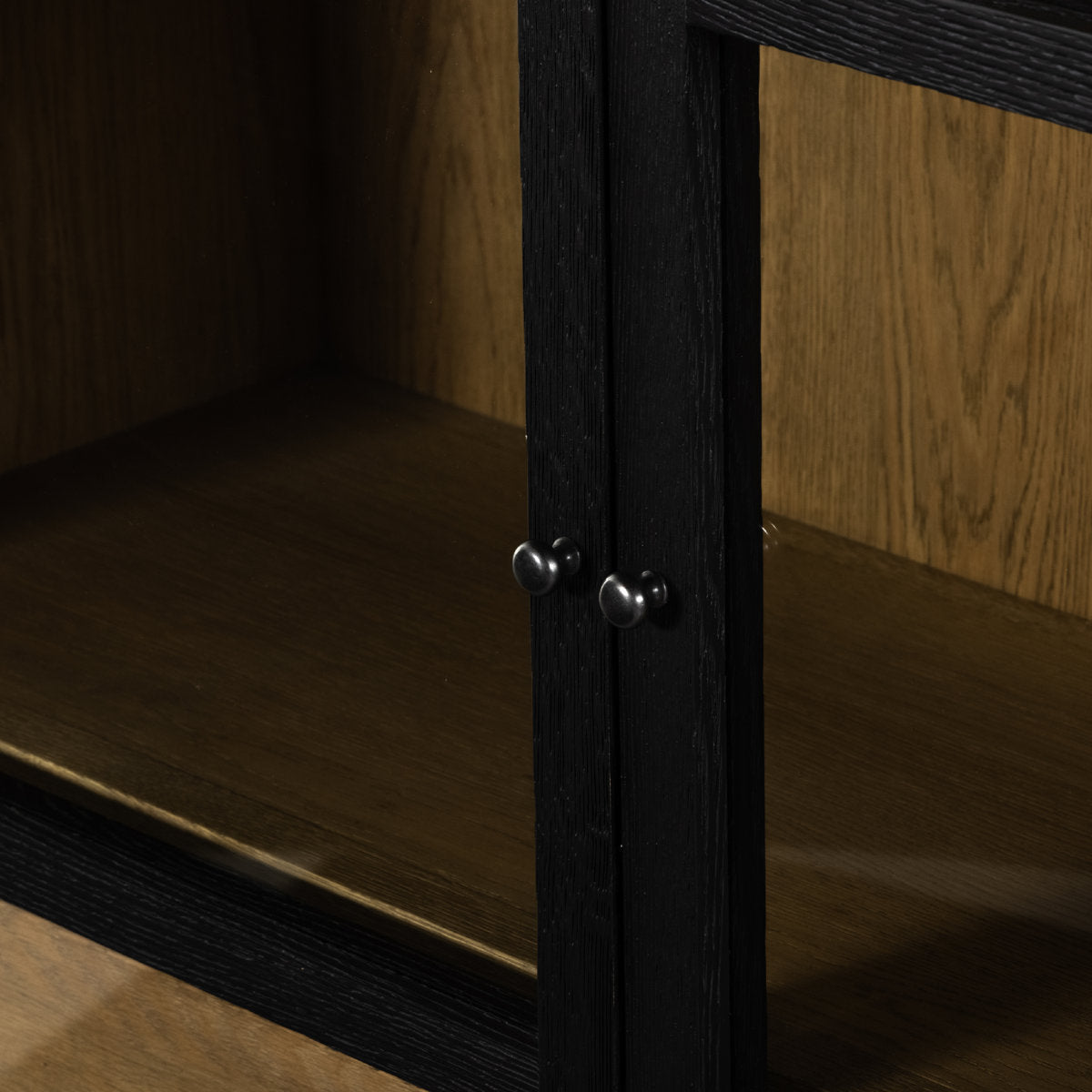 Four Hands Millie Double Display Stand Matte Black