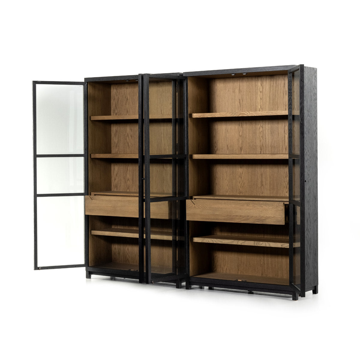 Four Hands Millie Double Display Stand Matte Black