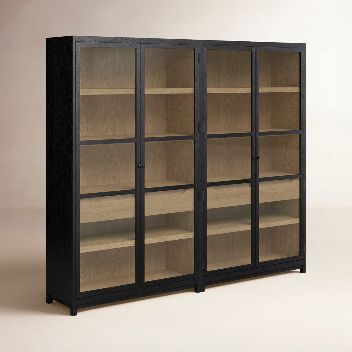 Four Hands Millie Double Display Stand Matte Black