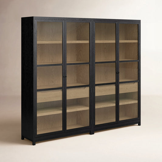 Four Hands Millie Double Display Stand Matte Black