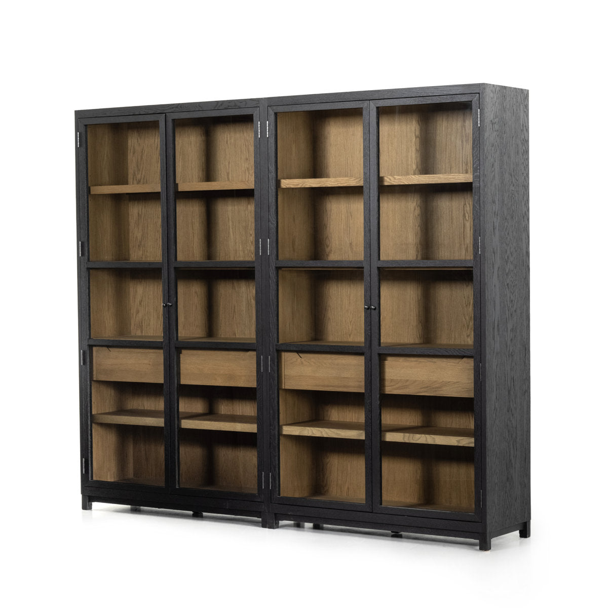 Four Hands Millie Double Display Stand Matte Black