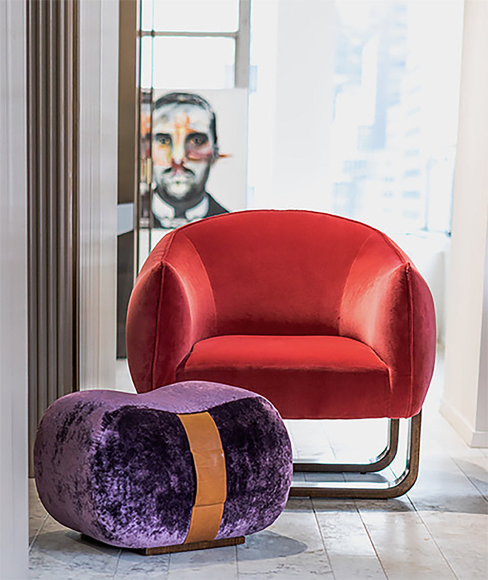 Milo Armchair Chair with Ottoman