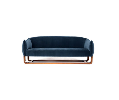 Marie Burgos Design Milo 79 Velvet Round Arm Sofa