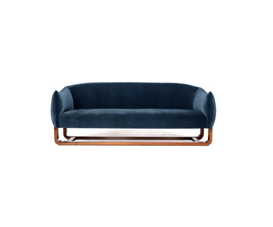 Marie Burgos Design Milo 79 Velvet Round Arm Sofa