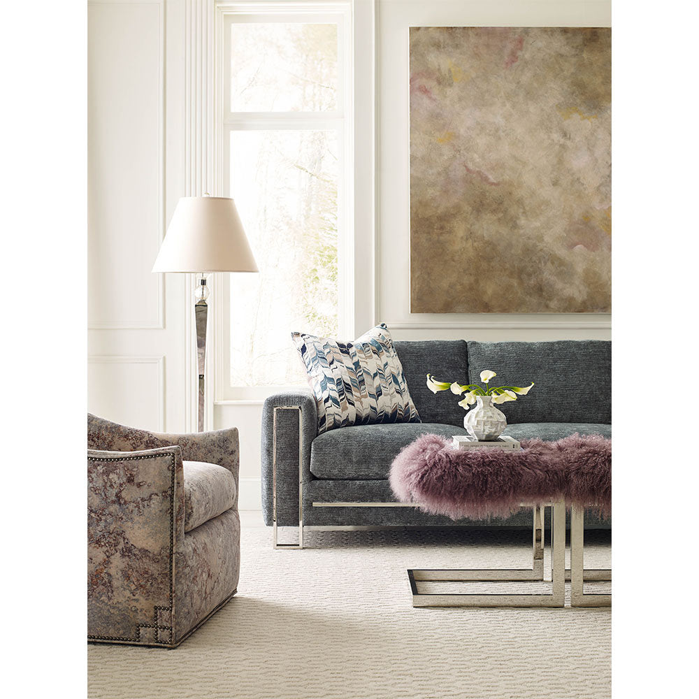 Massoud Furniture Moda Chrome Sofa