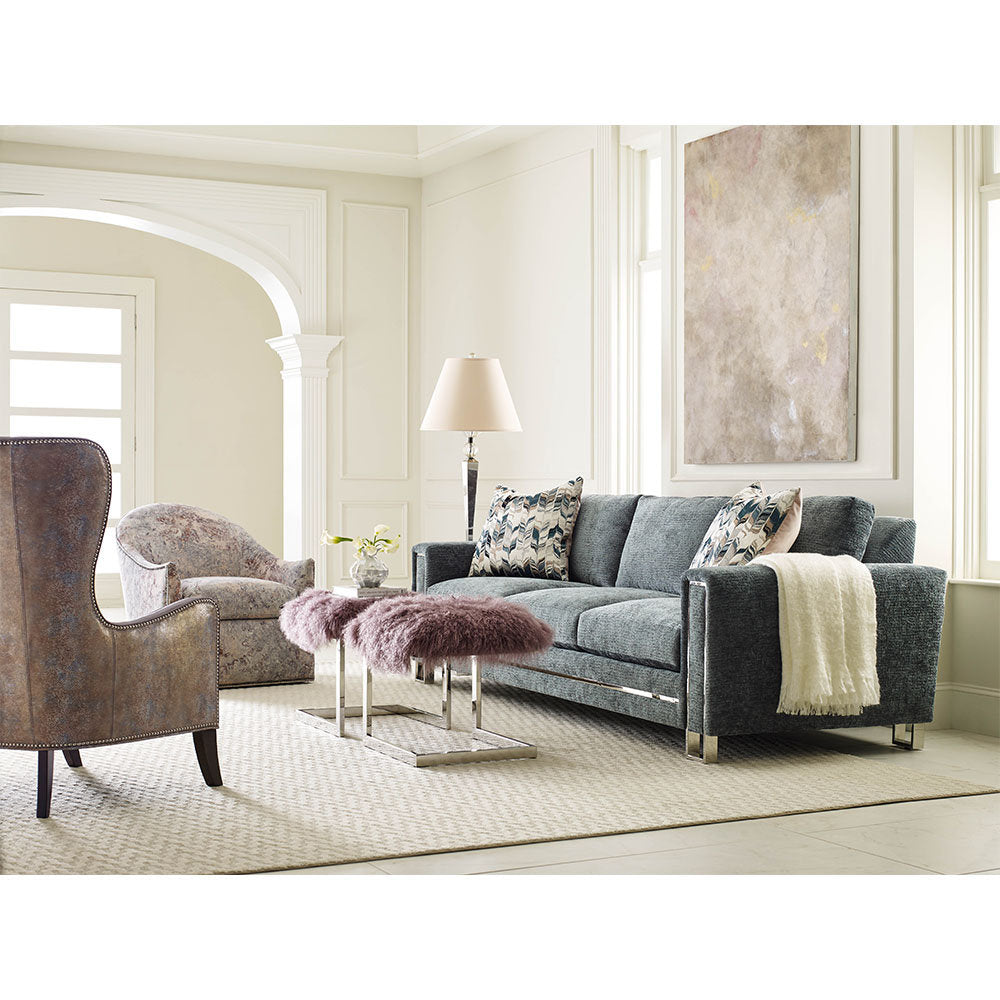 Massoud Furniture Moda Chrome Sofa