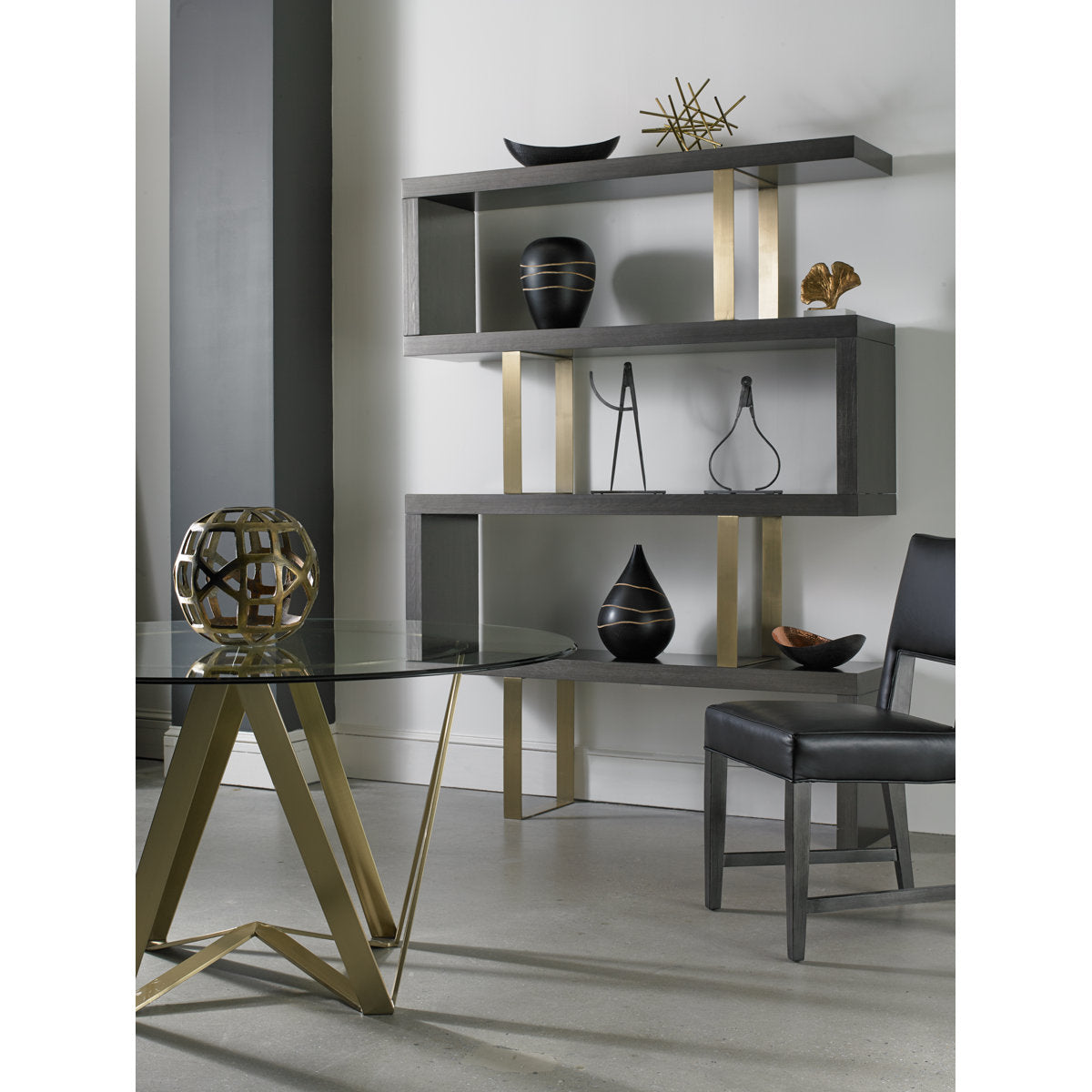 Modern Loft Geometric Bookcase