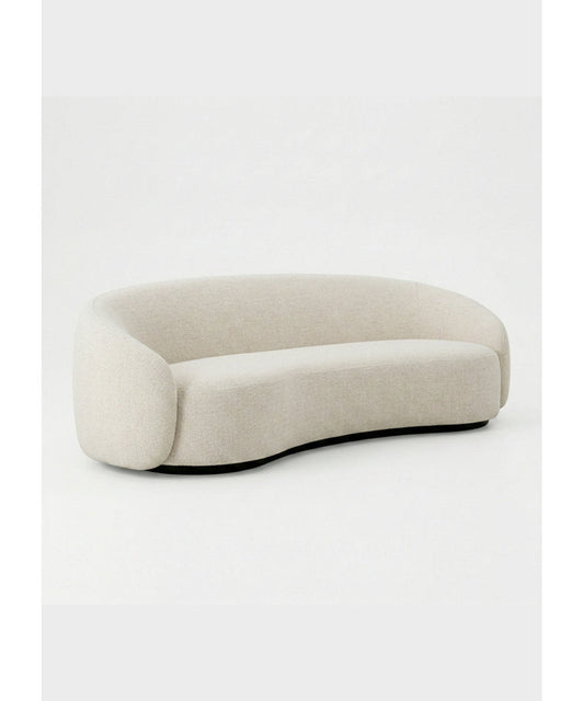 Modern Off White Curved Sofa | OROA Dove