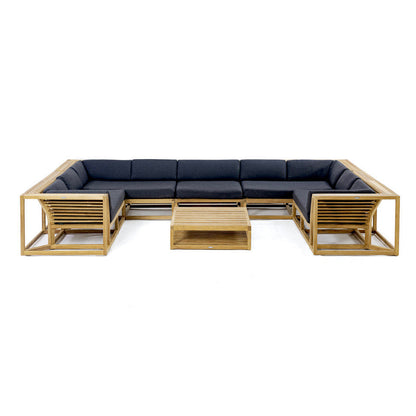 Westminster Teak Sunbrella Symmetrical Modular Sofa Chaise