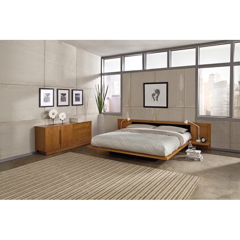 Copeland Furniture Moduluxe Upholstered Storage Platform Bed