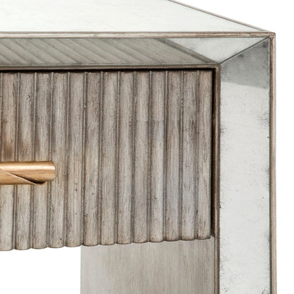 Moon 1 - Drawer Solid Wood Nightstand