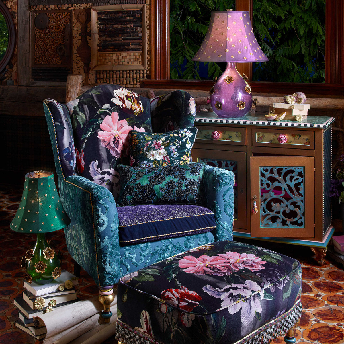 Mackenzie Childs Moonlight Garden Chest