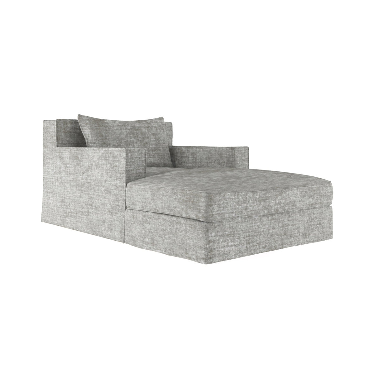 Tandem Arbor Mulberry Square Track Arm Chaise Lounge With Flange Seam