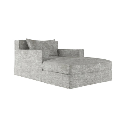 Tandem Arbor Mulberry Square Track Arm Chaise Lounge With Flange Seam