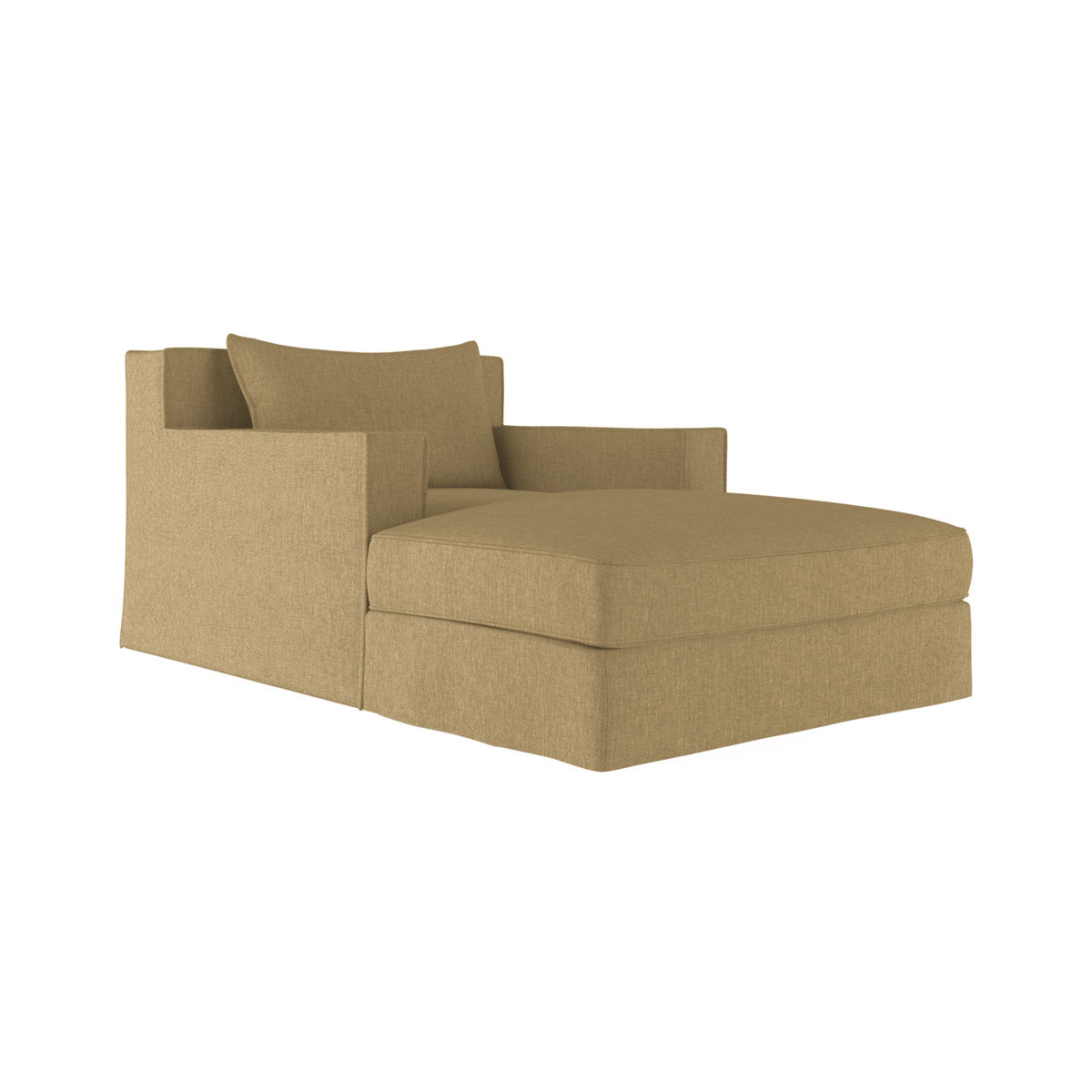 Tandem Arbor Mulberry Square Track Arm Chaise Lounge With Flange Seam