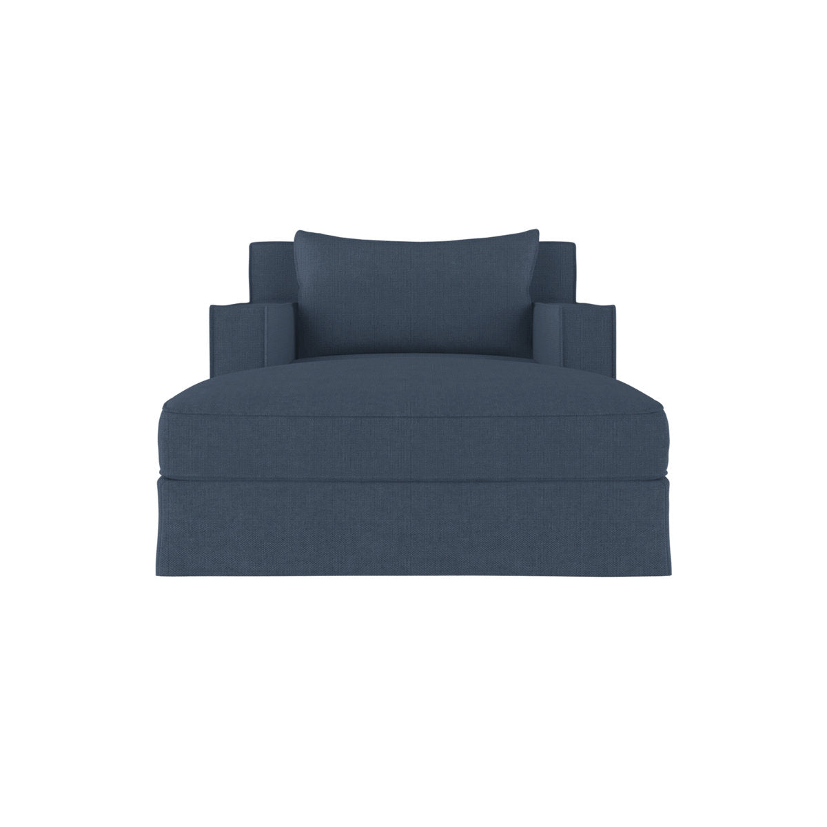 Tandem Arbor Mulberry Square Track Arm Chaise Lounge With Flange Seam