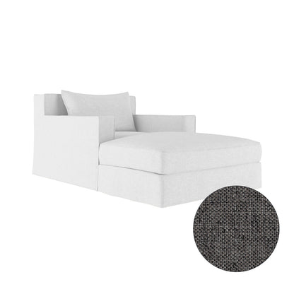Tandem Arbor Mulberry Square Track Arm Chaise Lounge With Flange Seam