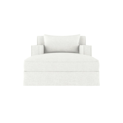 Tandem Arbor Mulberry Square Track Arm Chaise Lounge With Flange Seam
