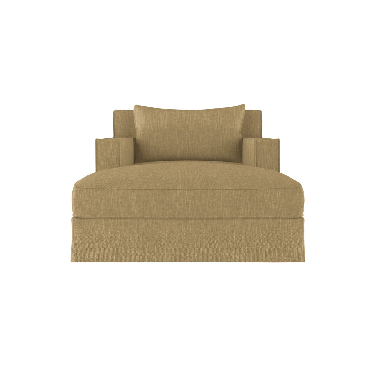 Tandem Arbor Mulberry Square Track Arm Chaise Lounge With Flange Seam