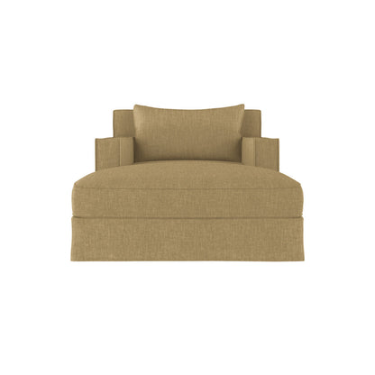 Tandem Arbor Mulberry Square Track Arm Chaise Lounge With Flange Seam