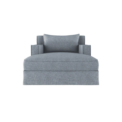 Tandem Arbor Mulberry Square Track Arm Chaise Lounge With Flange Seam