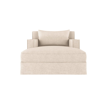 Tandem Arbor Mulberry Square Track Arm Chaise Lounge With Flange Seam