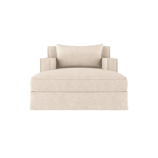 Tandem Arbor Mulberry Square Track Arm Chaise Lounge With Flange Seam