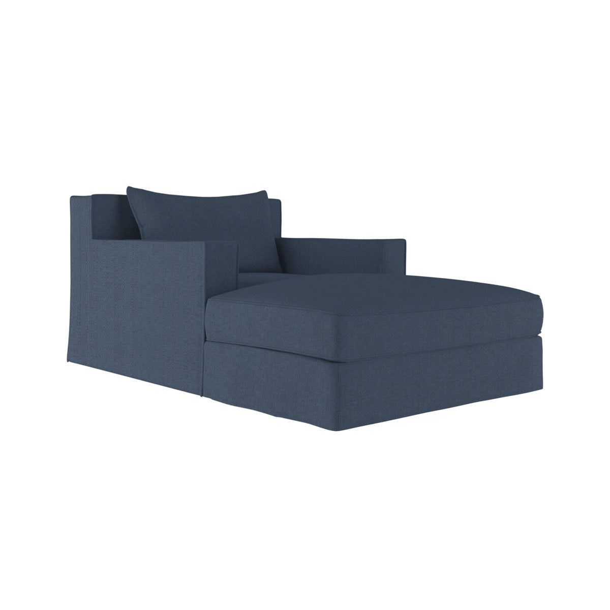 Tandem Arbor Mulberry Square Track Arm Chaise Lounge With Flange Seam