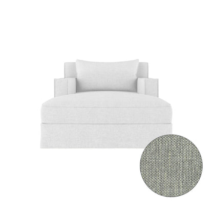 Tandem Arbor Mulberry Square Track Arm Chaise Lounge With Flange Seam