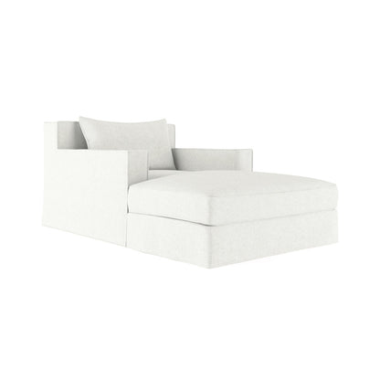 Tandem Arbor Mulberry Square Track Arm Chaise Lounge With Flange Seam