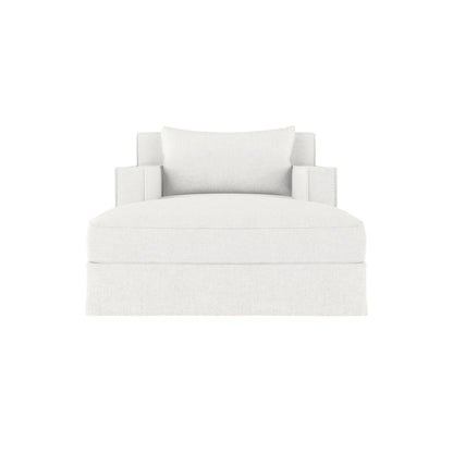Tandem Arbor Mulberry Square Track Arm Chaise Lounge With Flange Seam