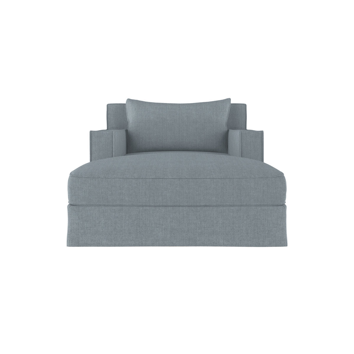 Tandem Arbor Mulberry Square Track Arm Chaise Lounge With Flange Seam