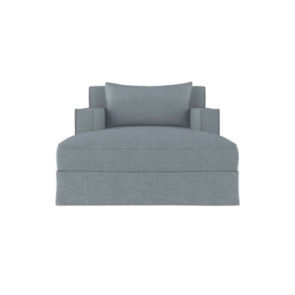 Tandem Arbor Mulberry Square Track Arm Chaise Lounge With Flange Seam
