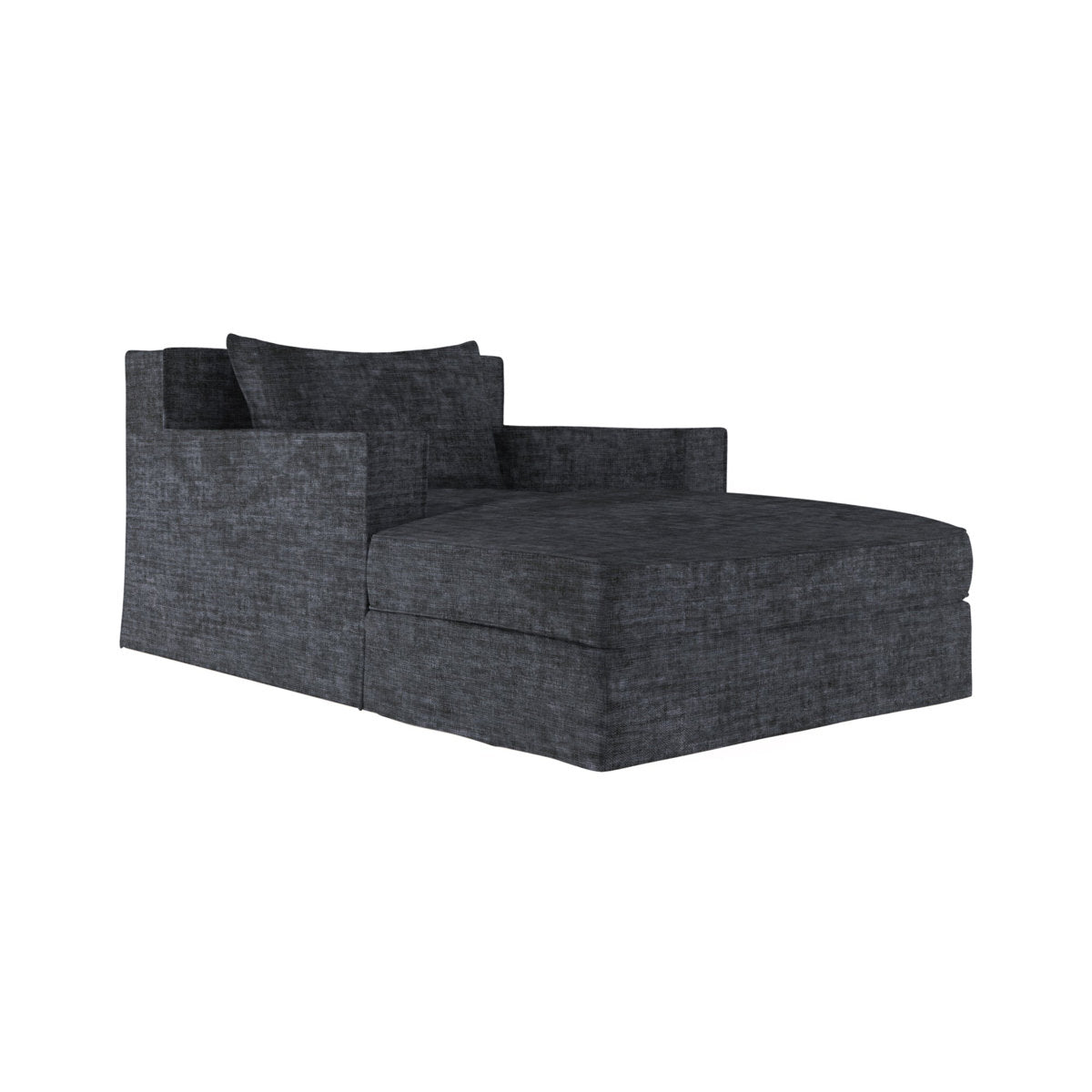 Tandem Arbor Mulberry Square Track Arm Chaise Lounge With Flange Seam