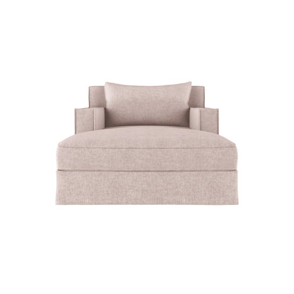 Tandem Arbor Mulberry Square Track Arm Chaise Lounge With Flange Seam