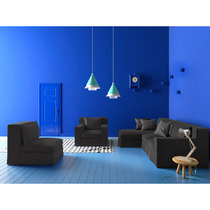 Mulberry Square Track-Arm Extra Long Sofa with Flange Seam